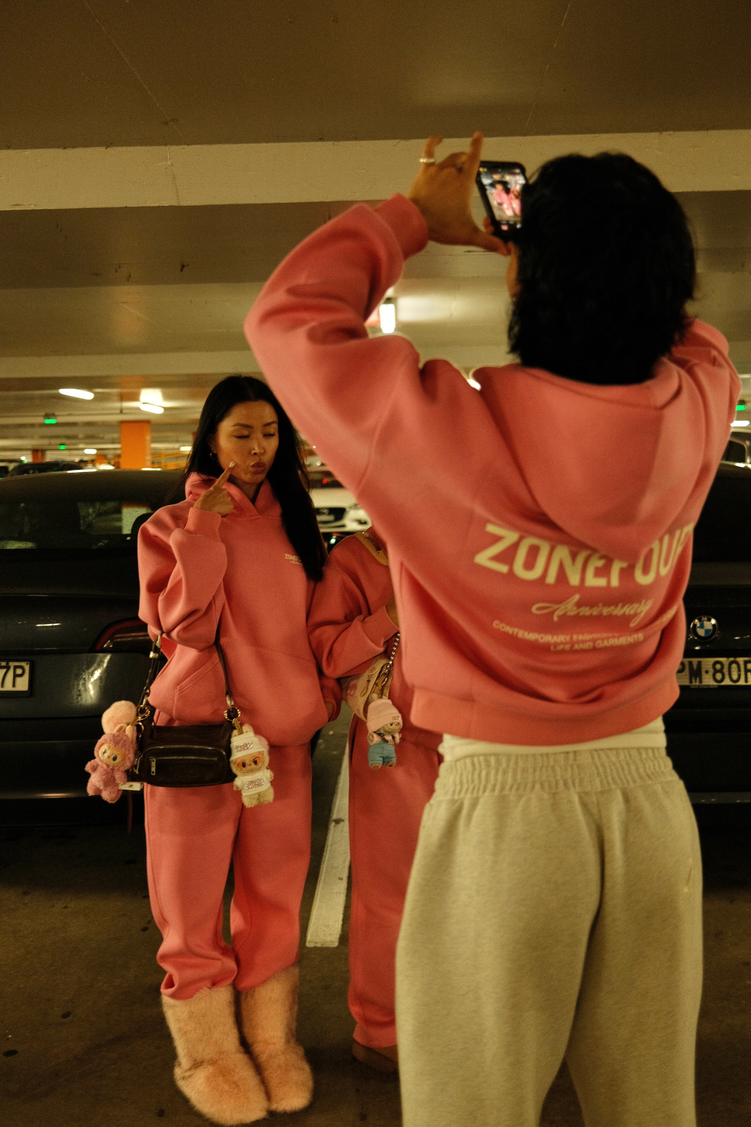 Anniversary Raglan Hoodie - Pink