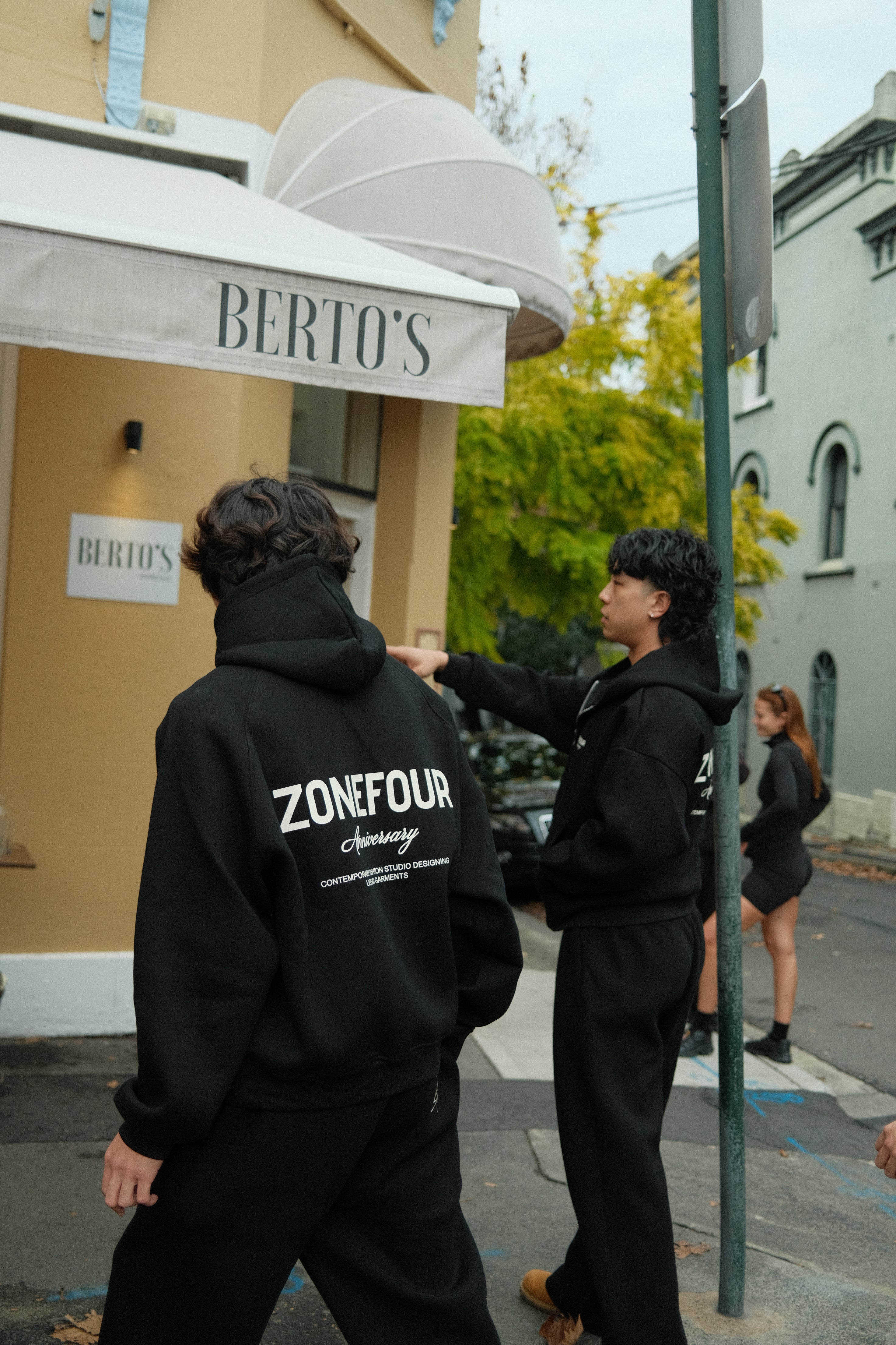 Anniversary Raglan Hoodie - Black