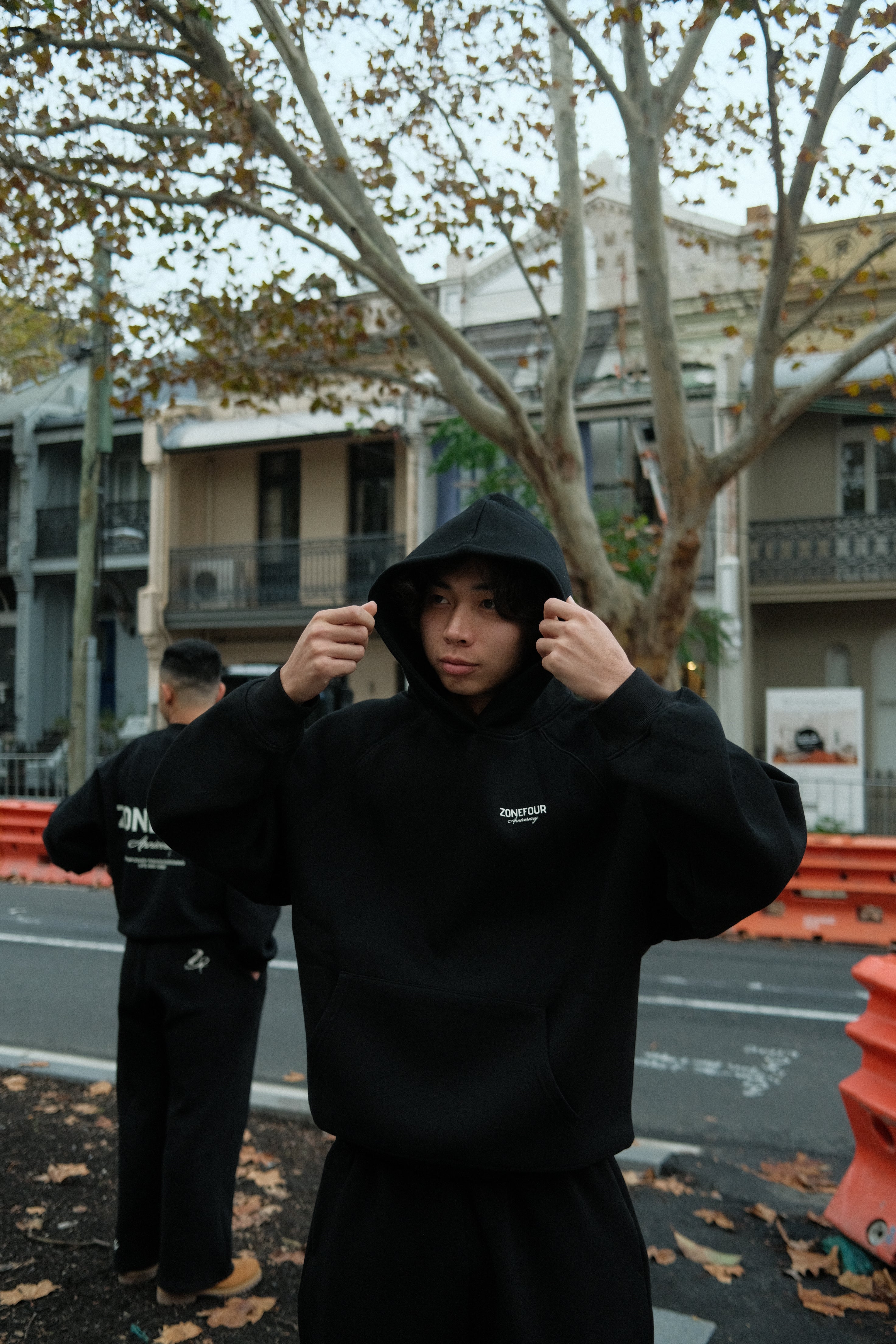 Anniversary Raglan Hoodie - Black
