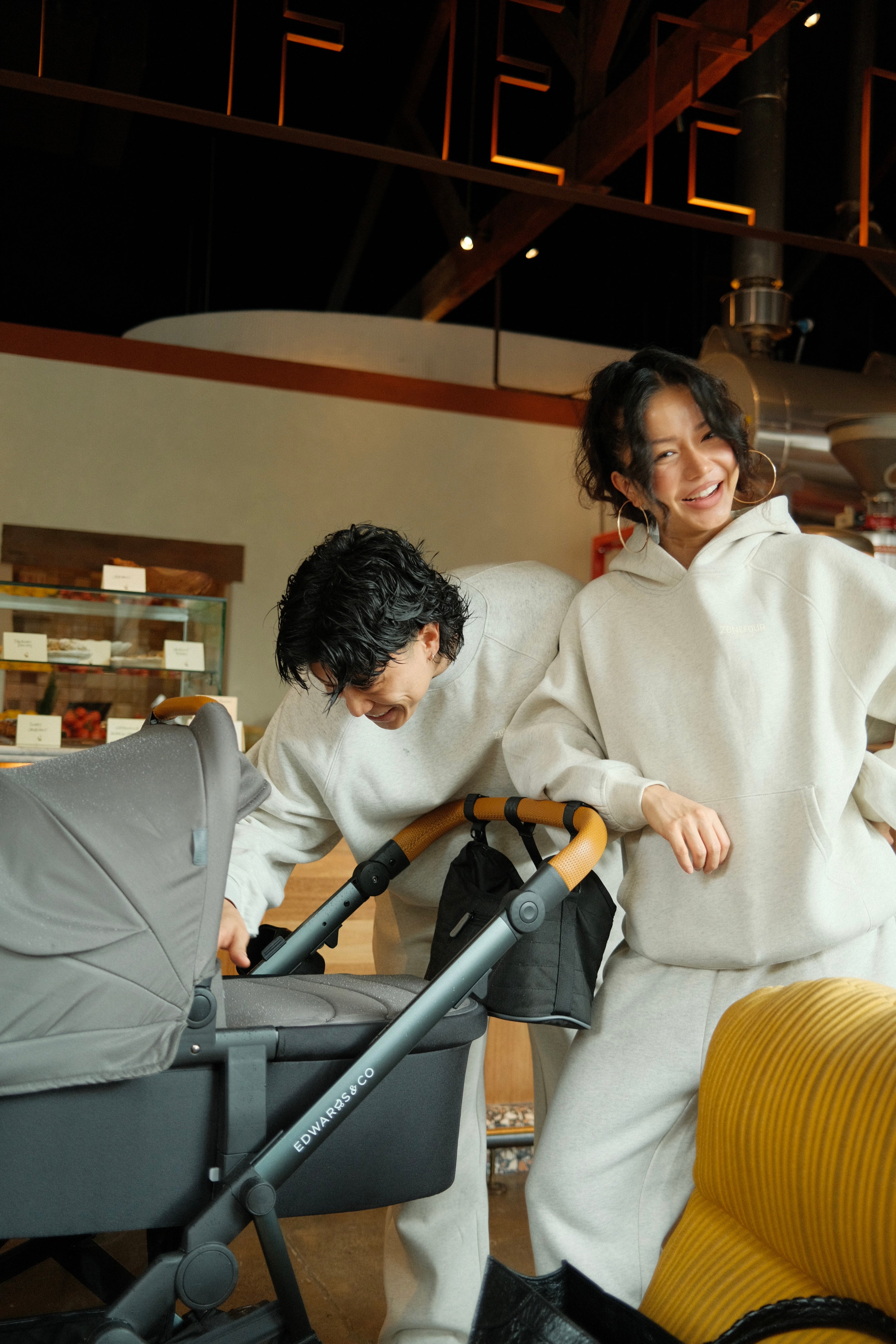 Anniversary Raglan Hoodie - Marl Grey