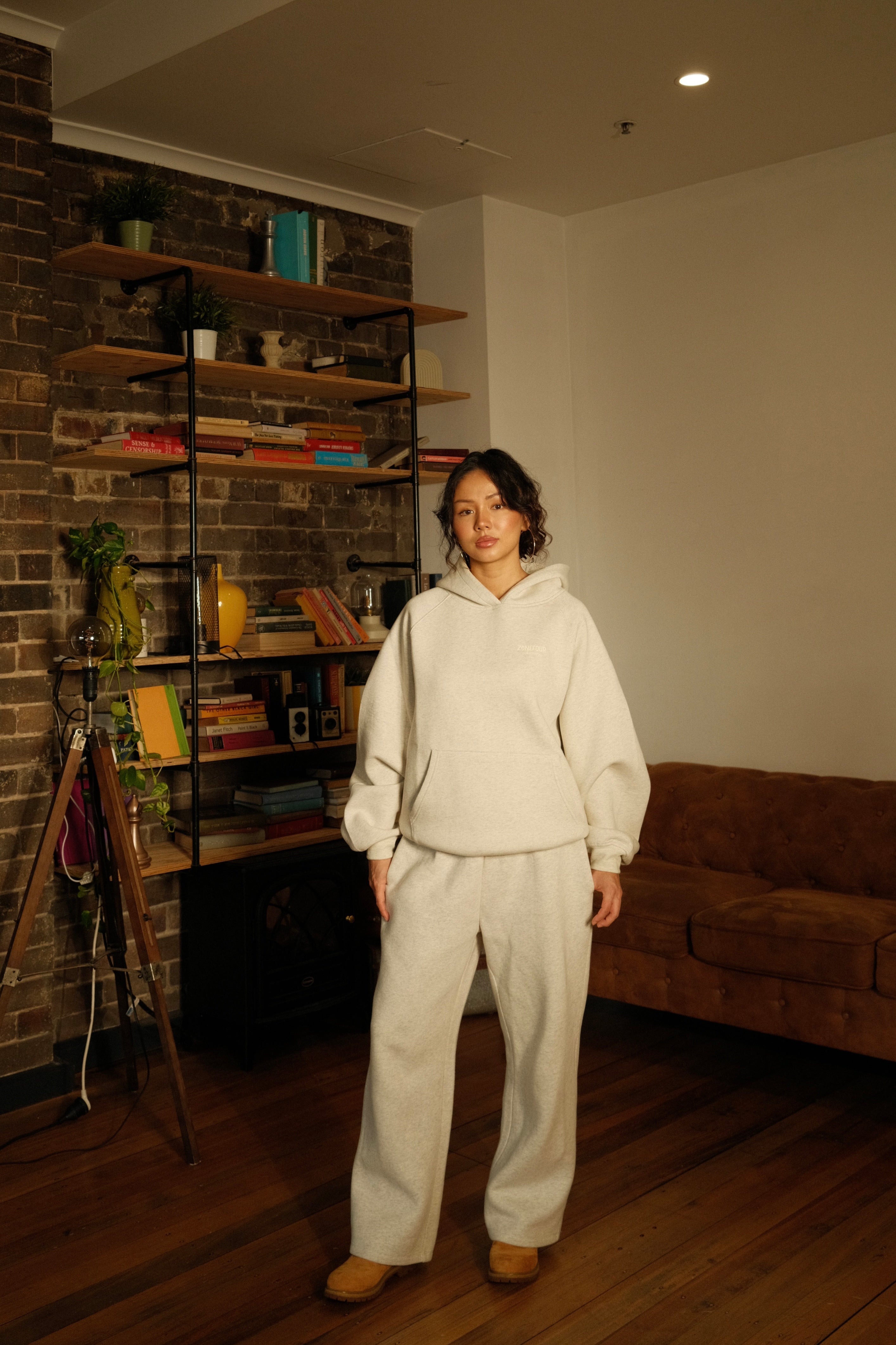 Anniversary Raglan Hoodie - Marl Grey