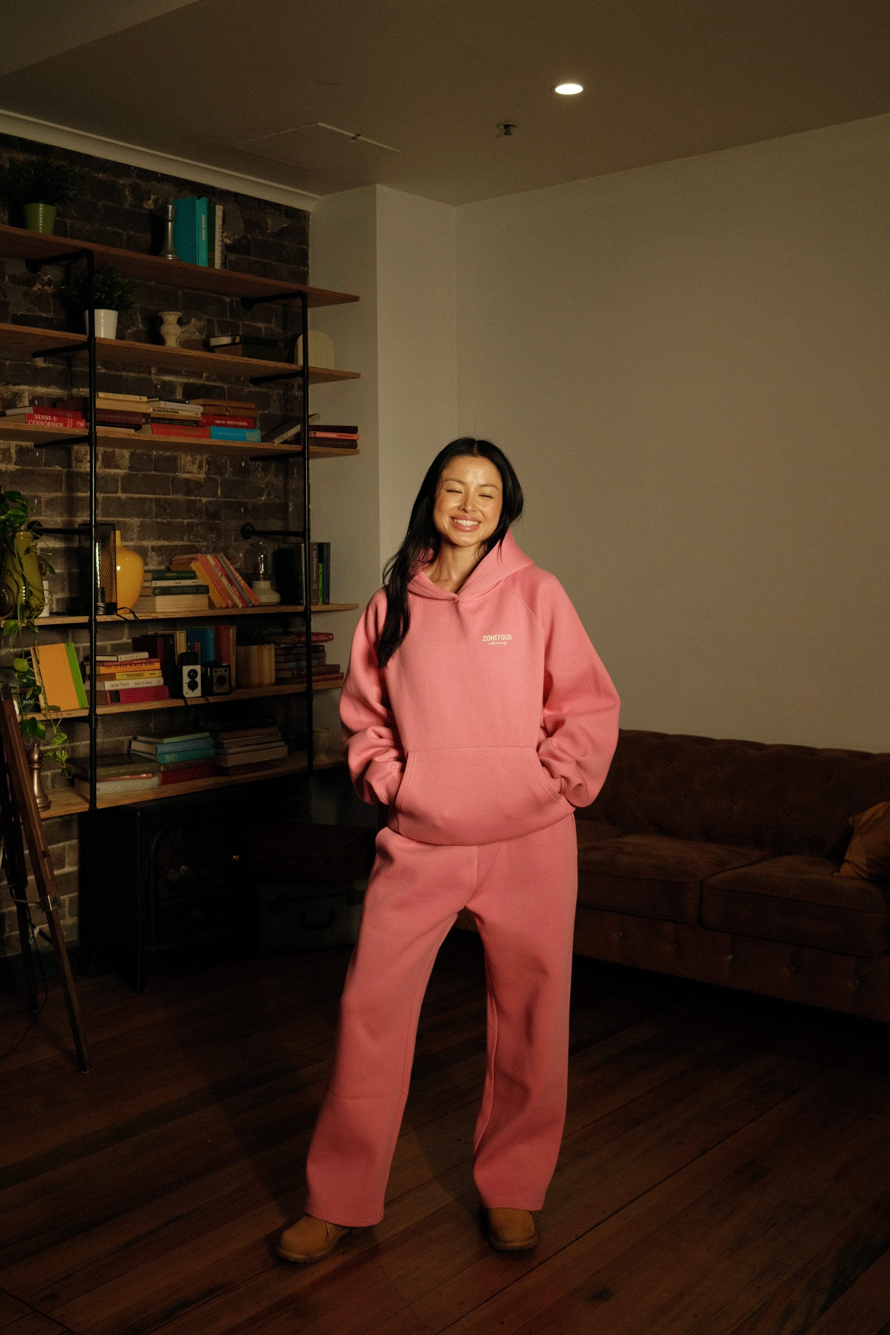 Anniversary Raglan Hoodie - Pink