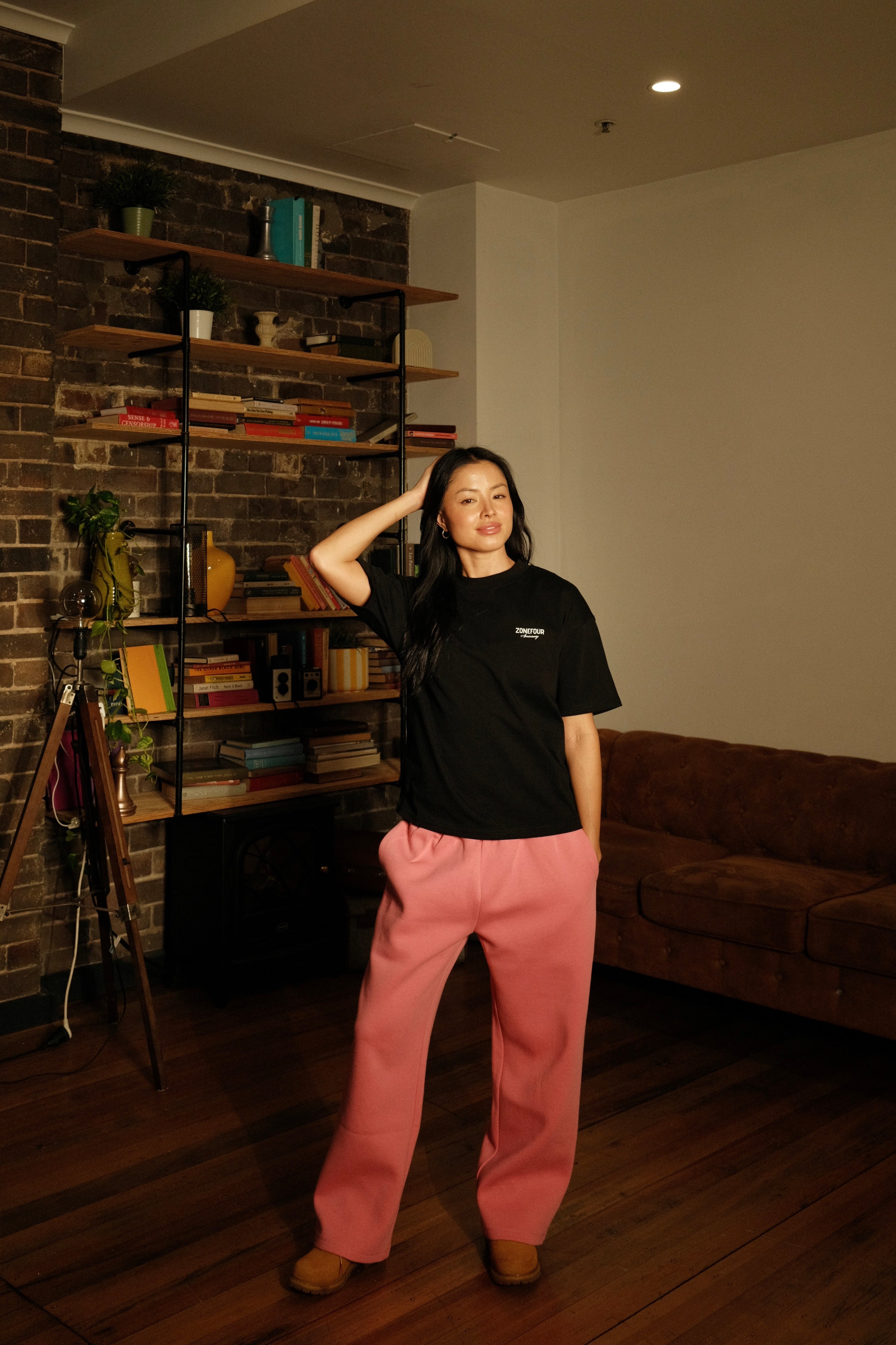 Anniversary Wide Leg Sweats - Pink