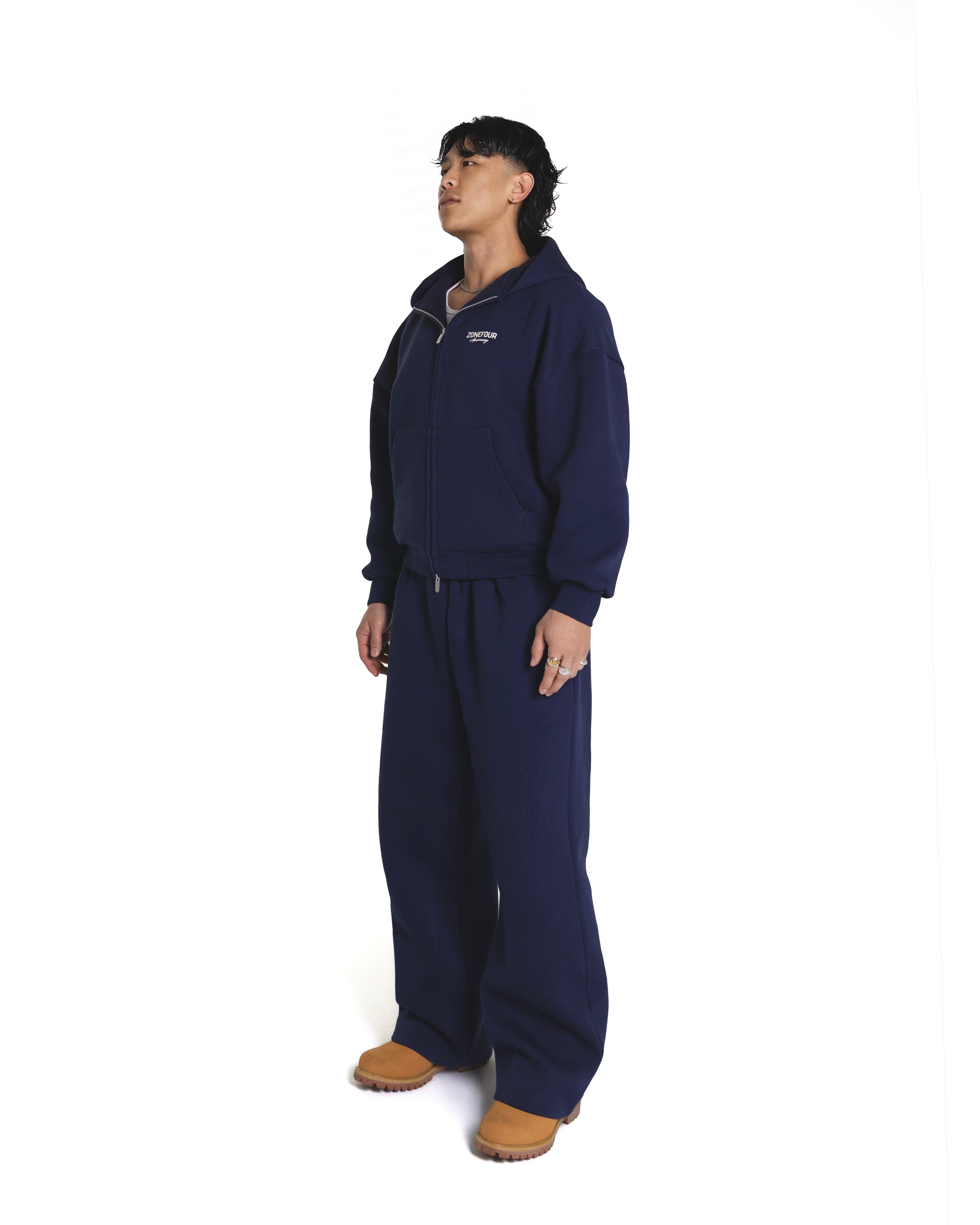 Anniversary Wide Leg Sweats - Navy