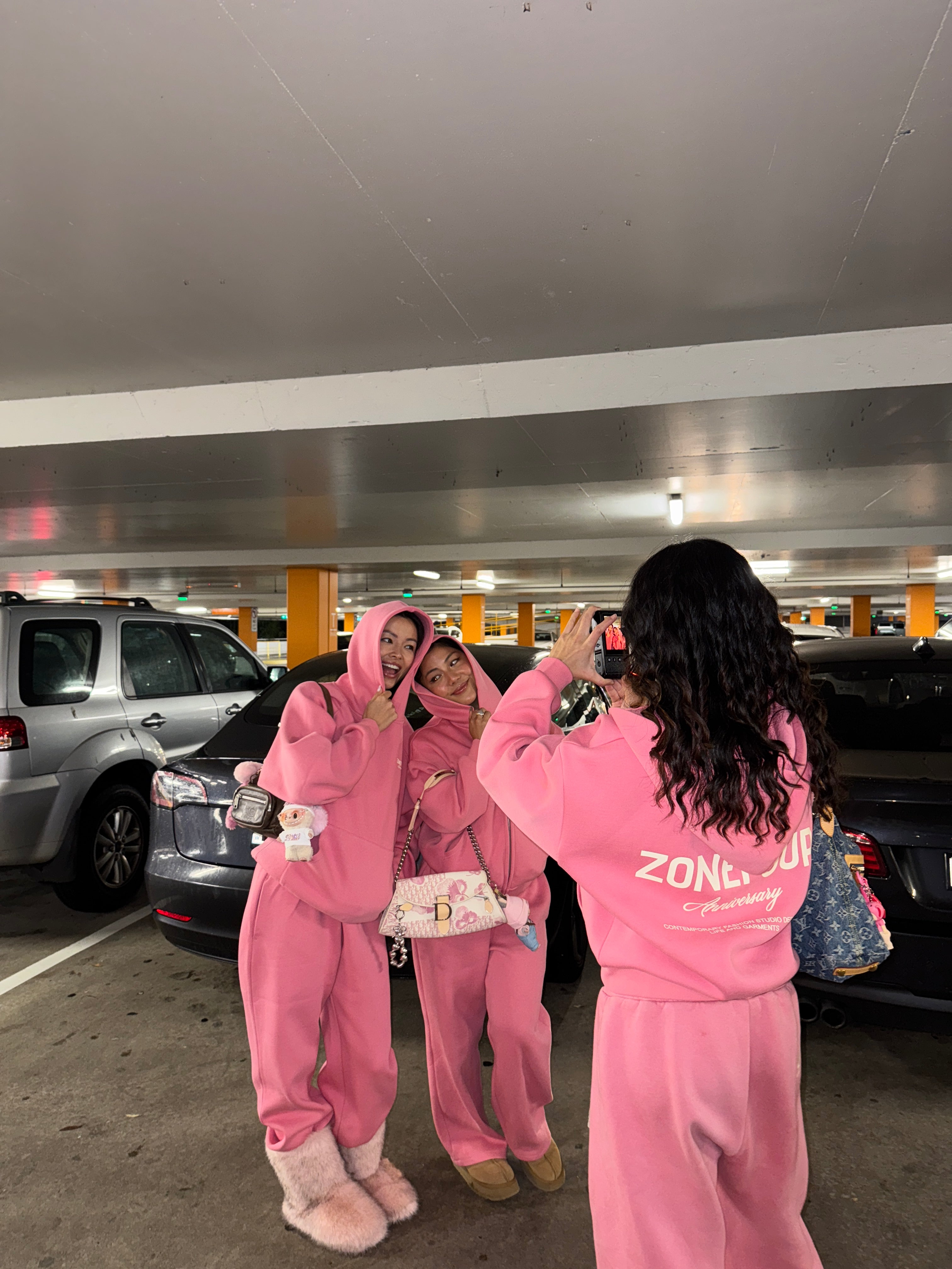 Anniversary Zip Hoodie - Pink