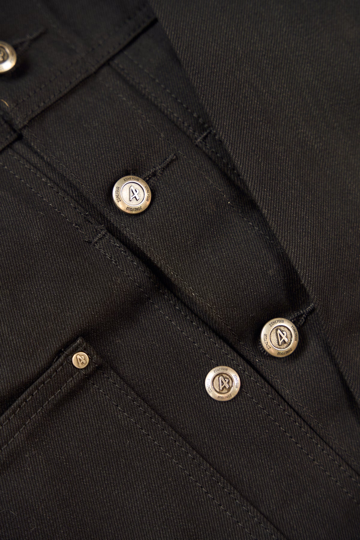 Raw Selvedge Denim - Jacket - Jet Black