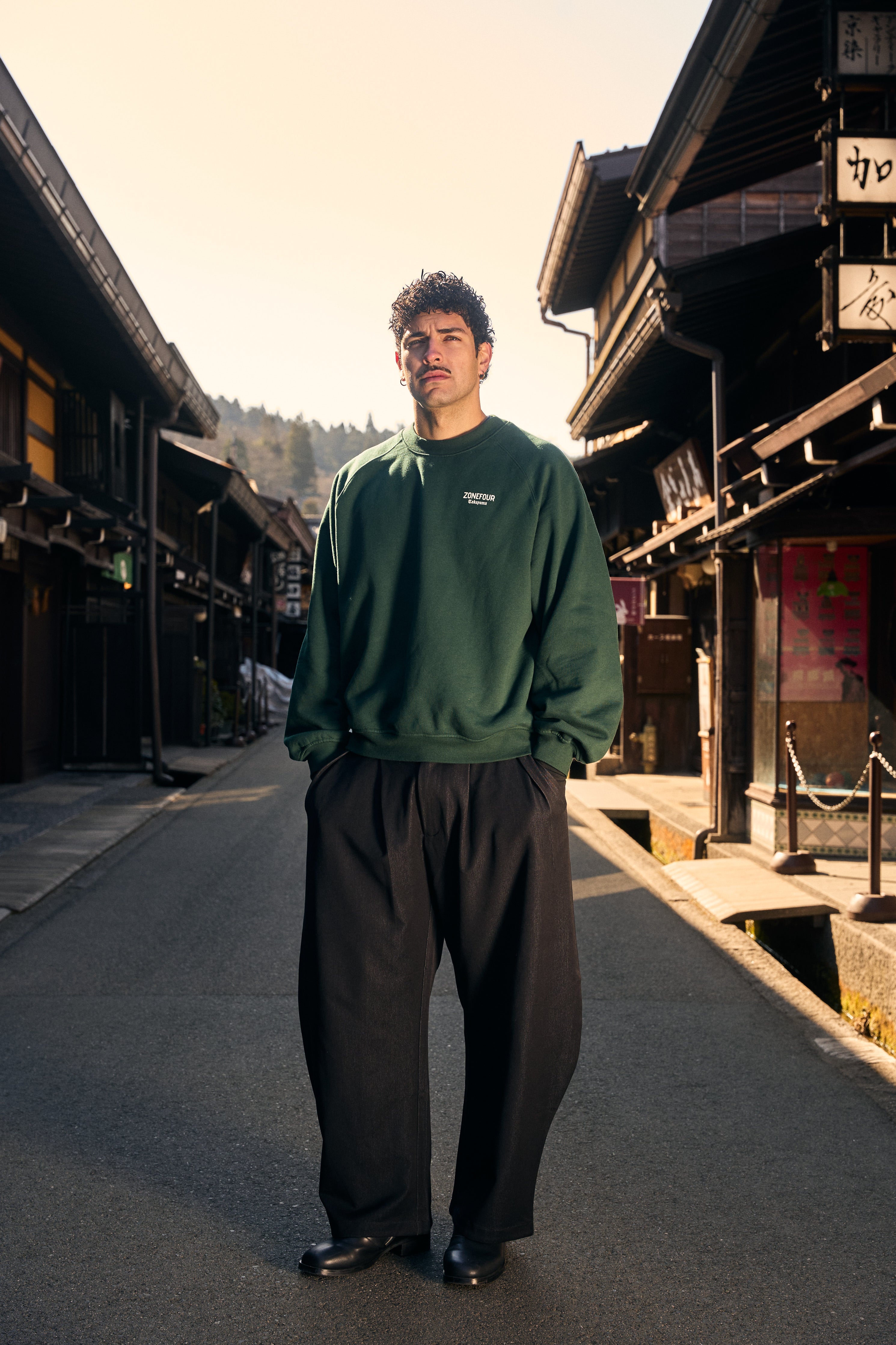 Team Takayama Crewneck - Forrest Green