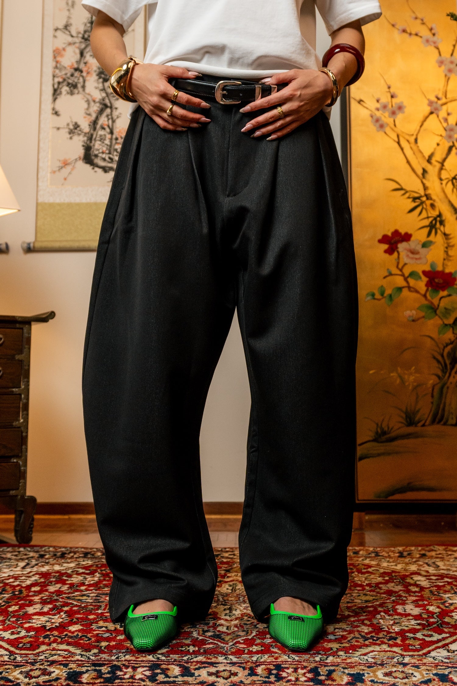 The Bow Trouser - Black