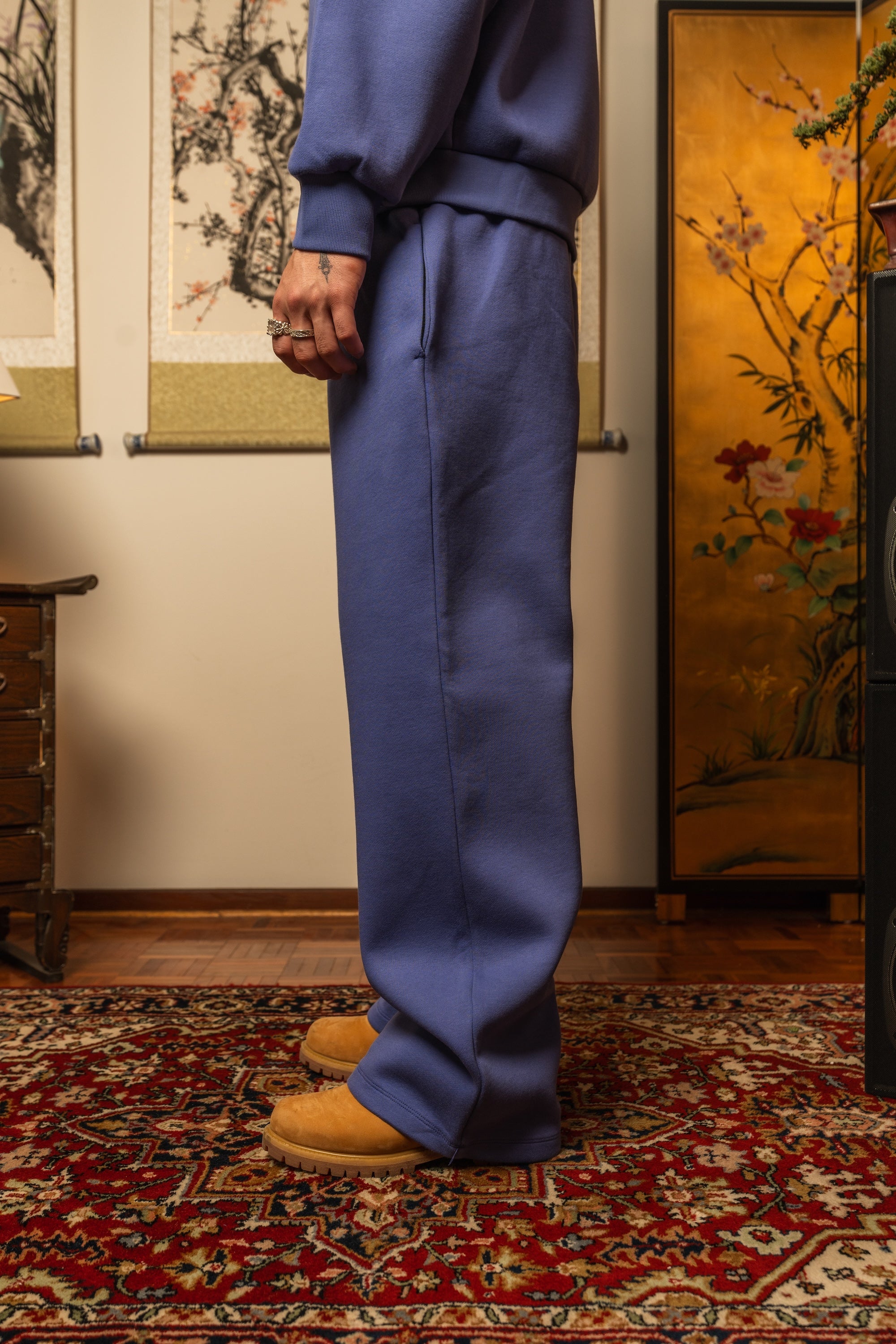 Anniversary Wide Leg Sweats - Lavender