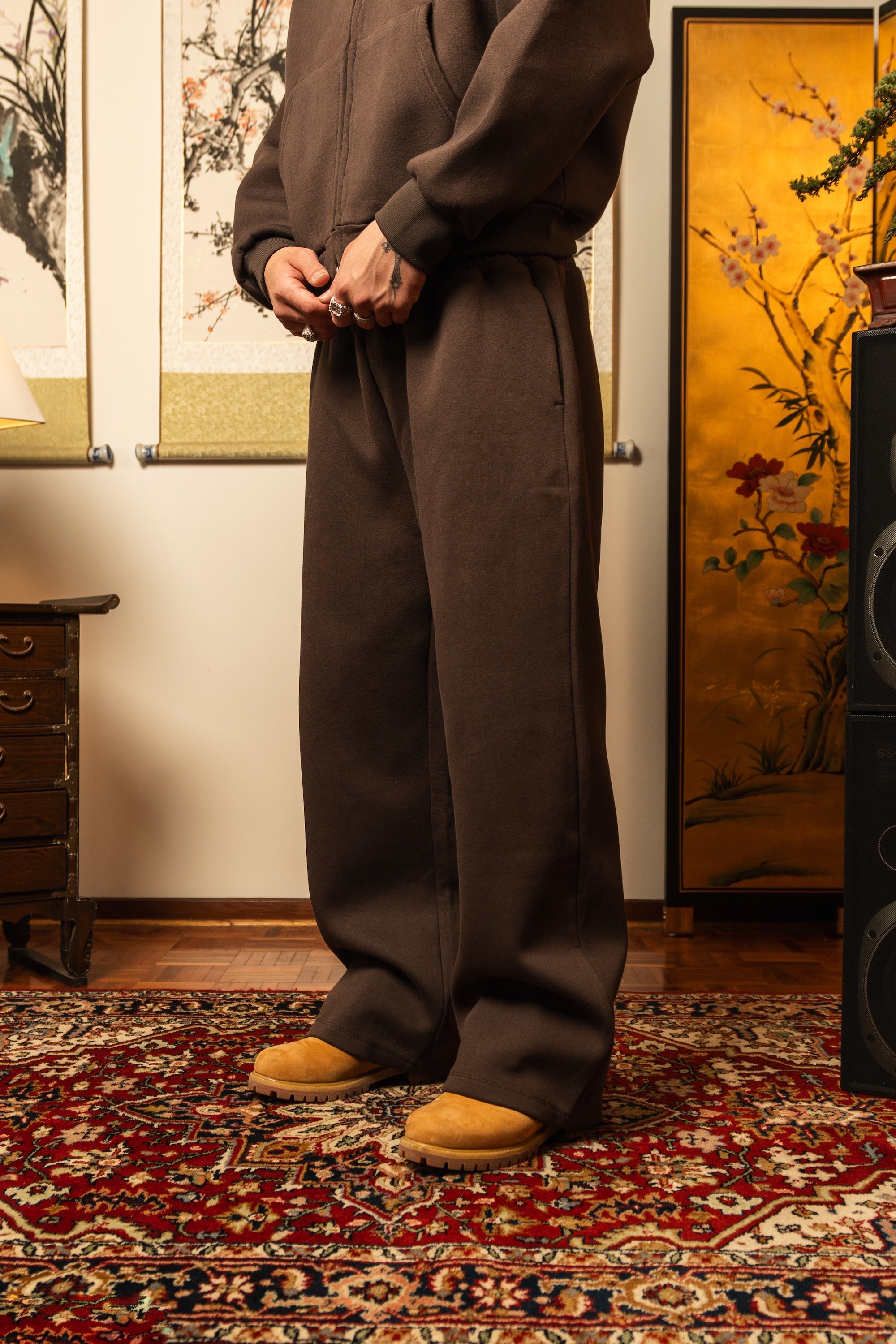 Anniversary Wide Leg Sweats - Taupe