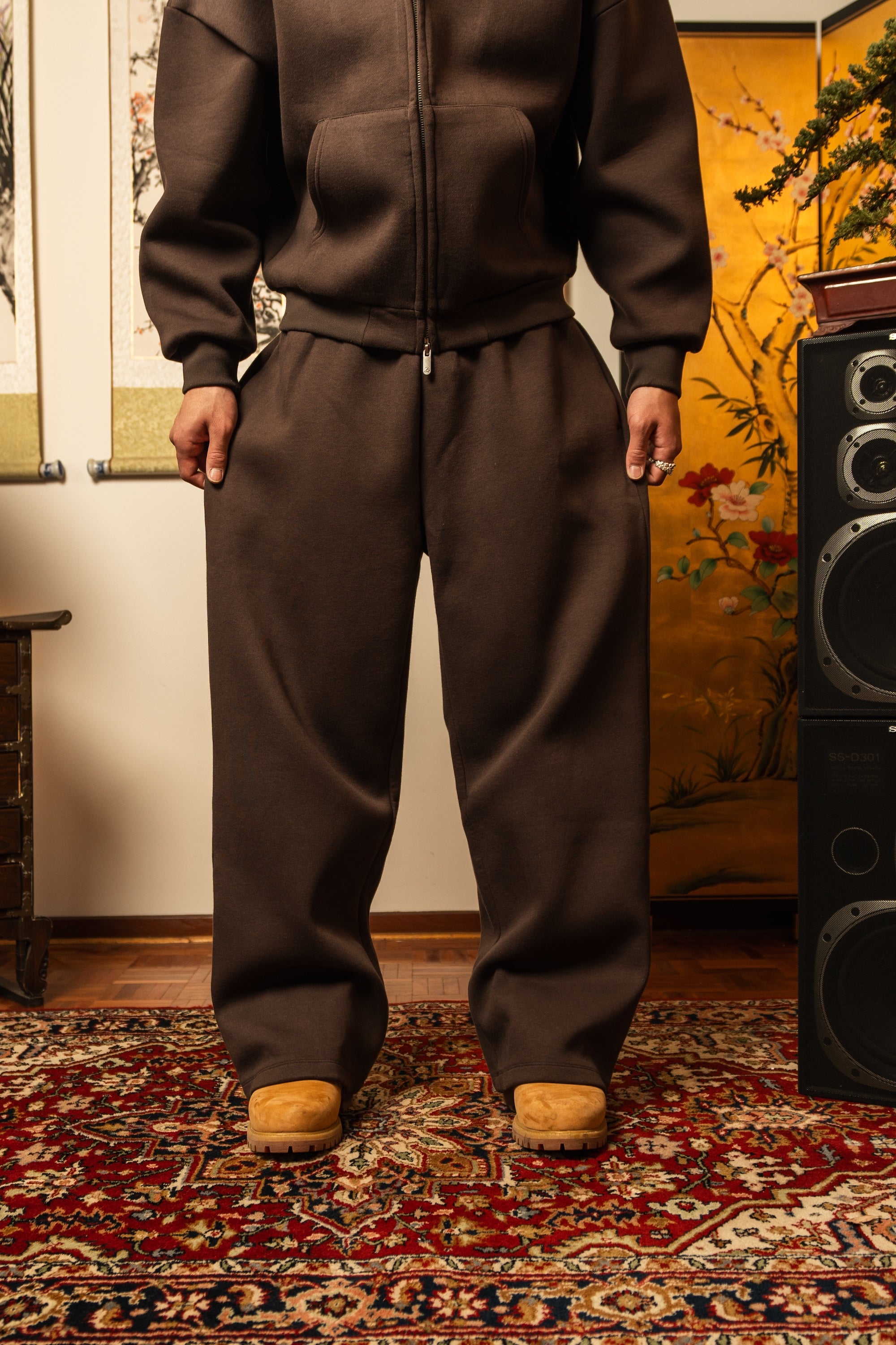 Anniversary Wide Leg Sweats - Taupe