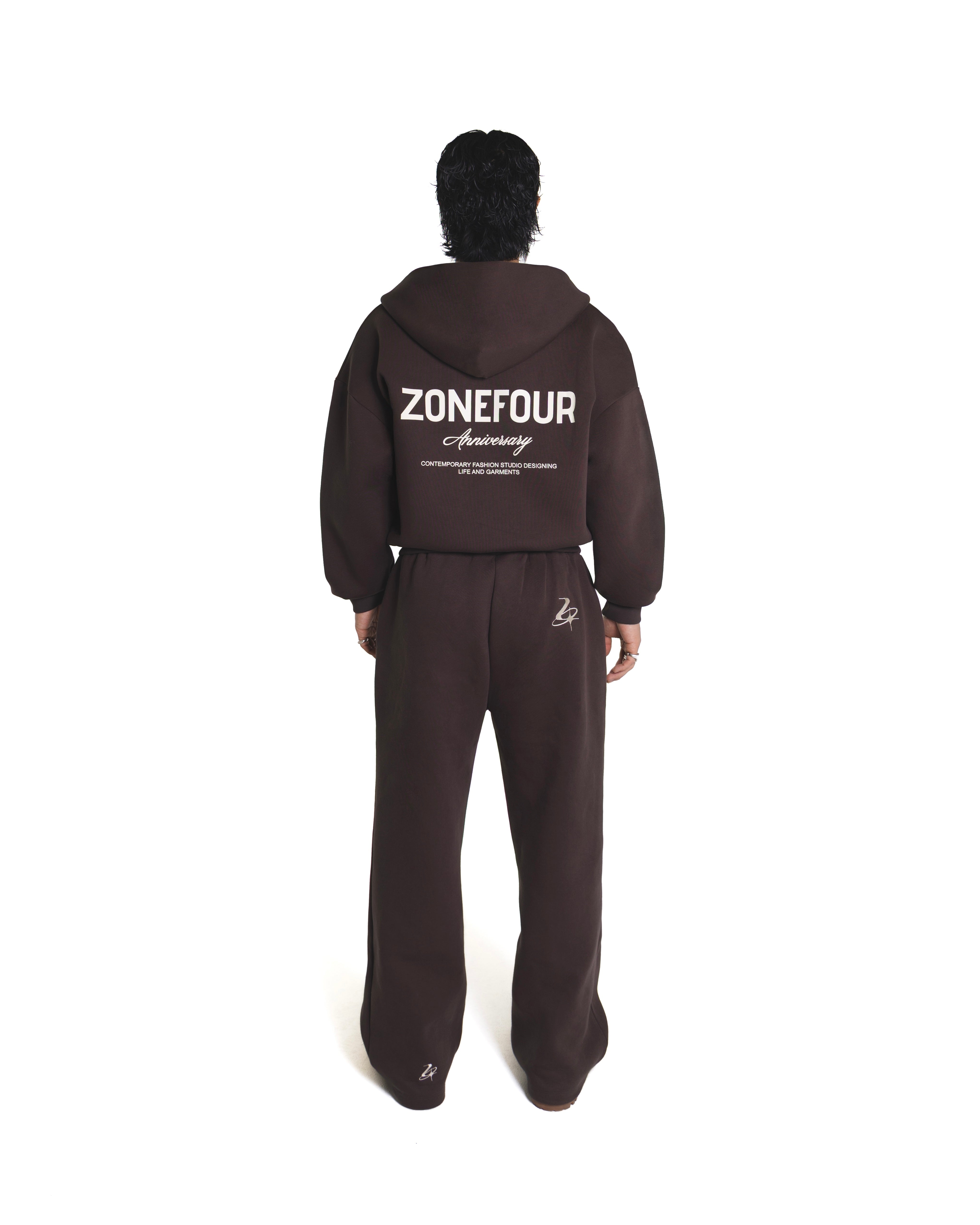 Anniversary Zip Hoodie - Taupe
