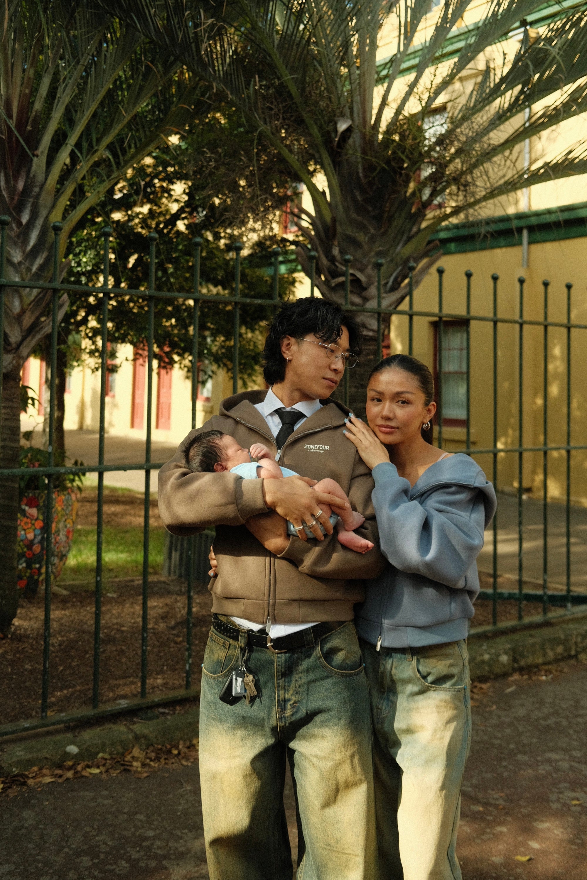 Anniversary Zip Hoodie - Khaki Brown