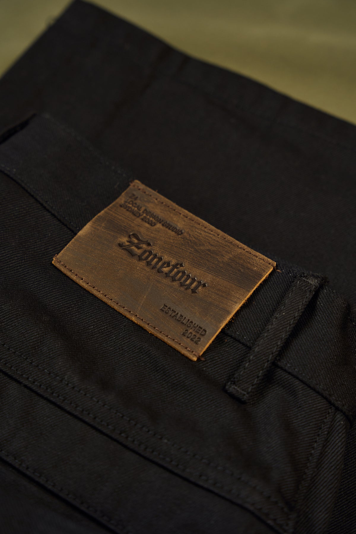 Raw Selvedge Denim - Jeans - Jet Black