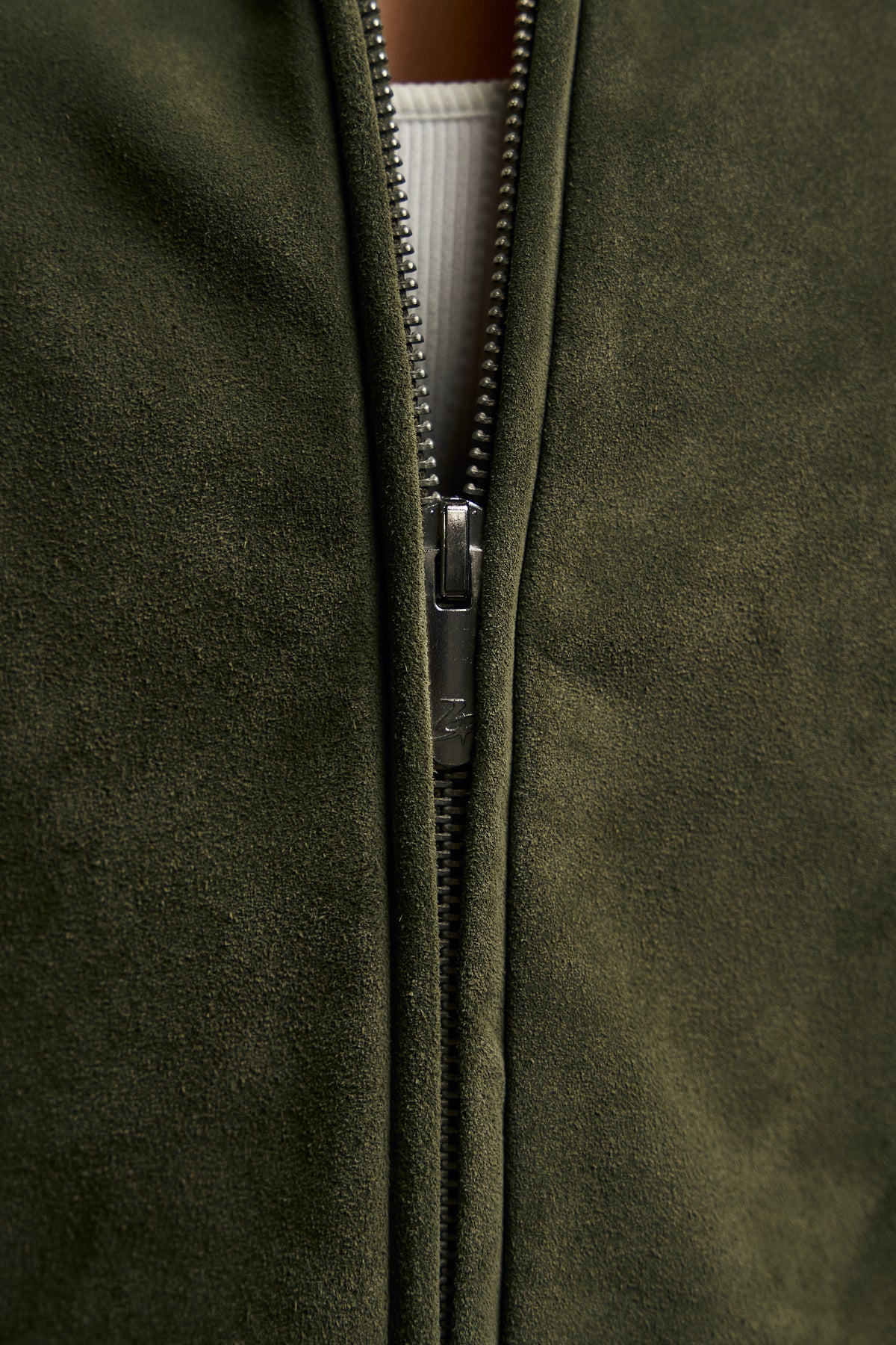 Moss Suede Jacket - Green