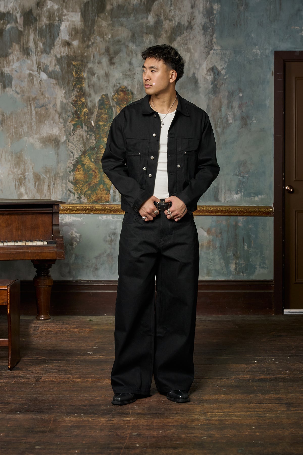 Raw Selvedge Denim - Jacket - Jet Black