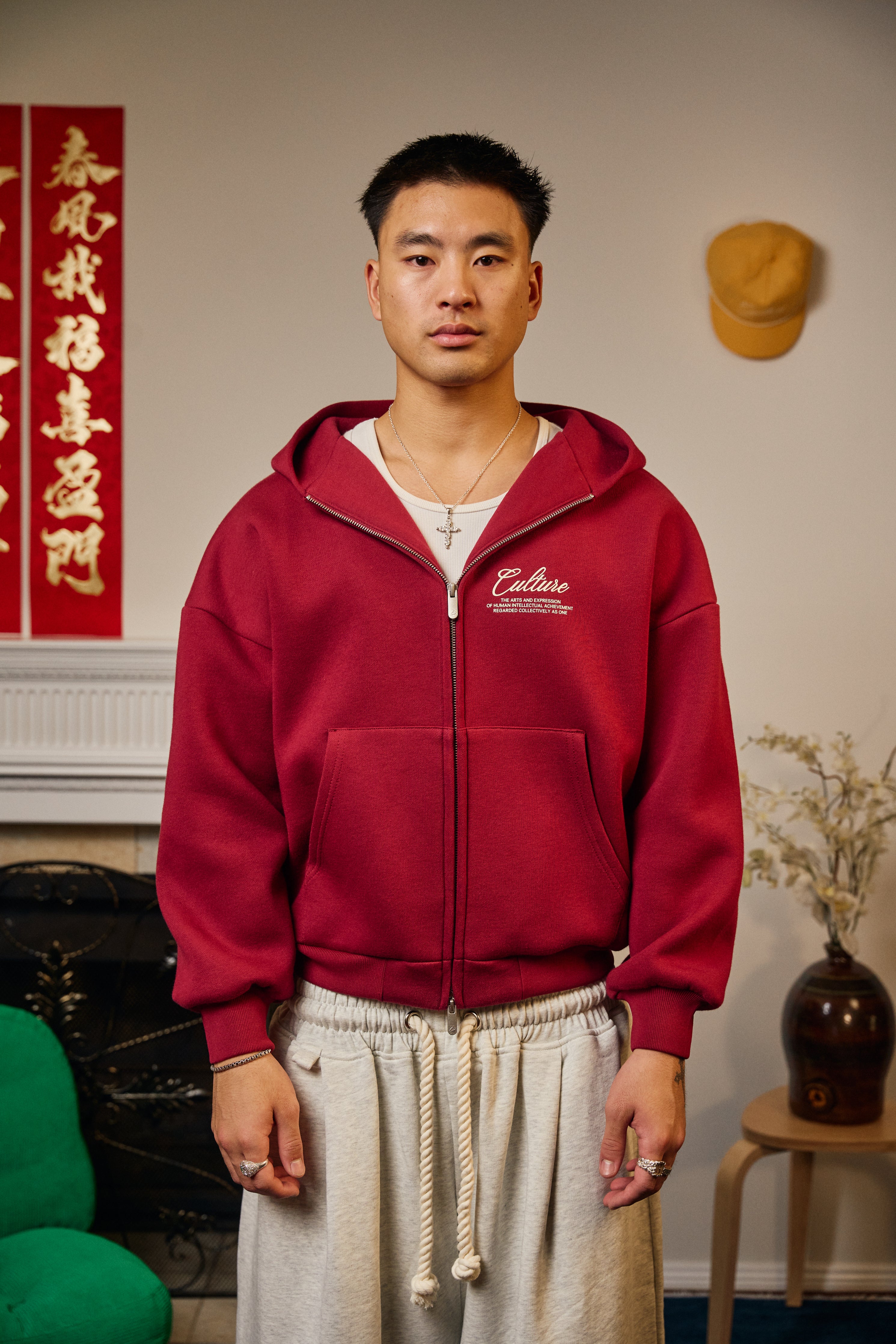 Culture Gallery Hoodie - Maroon