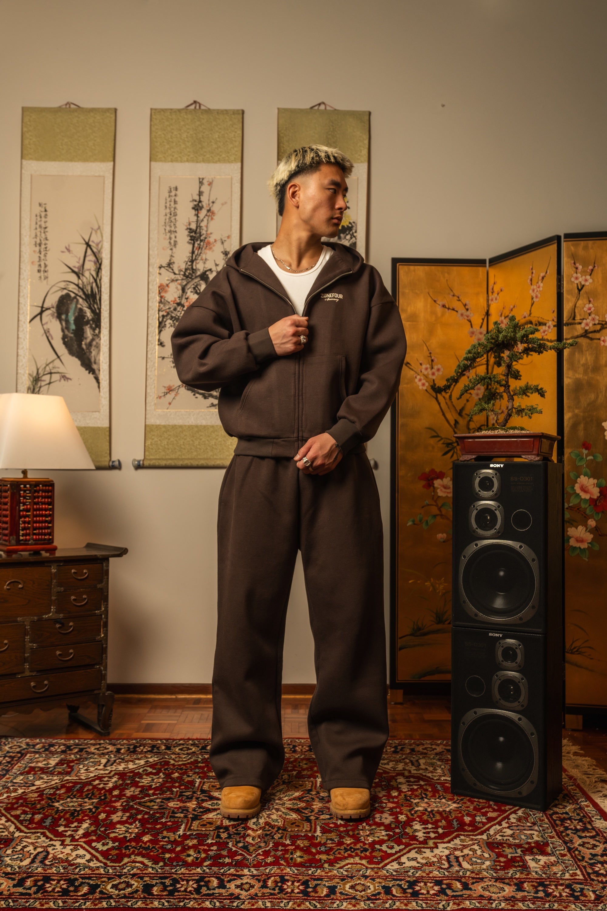 Anniversary Wide Leg Sweats - Taupe