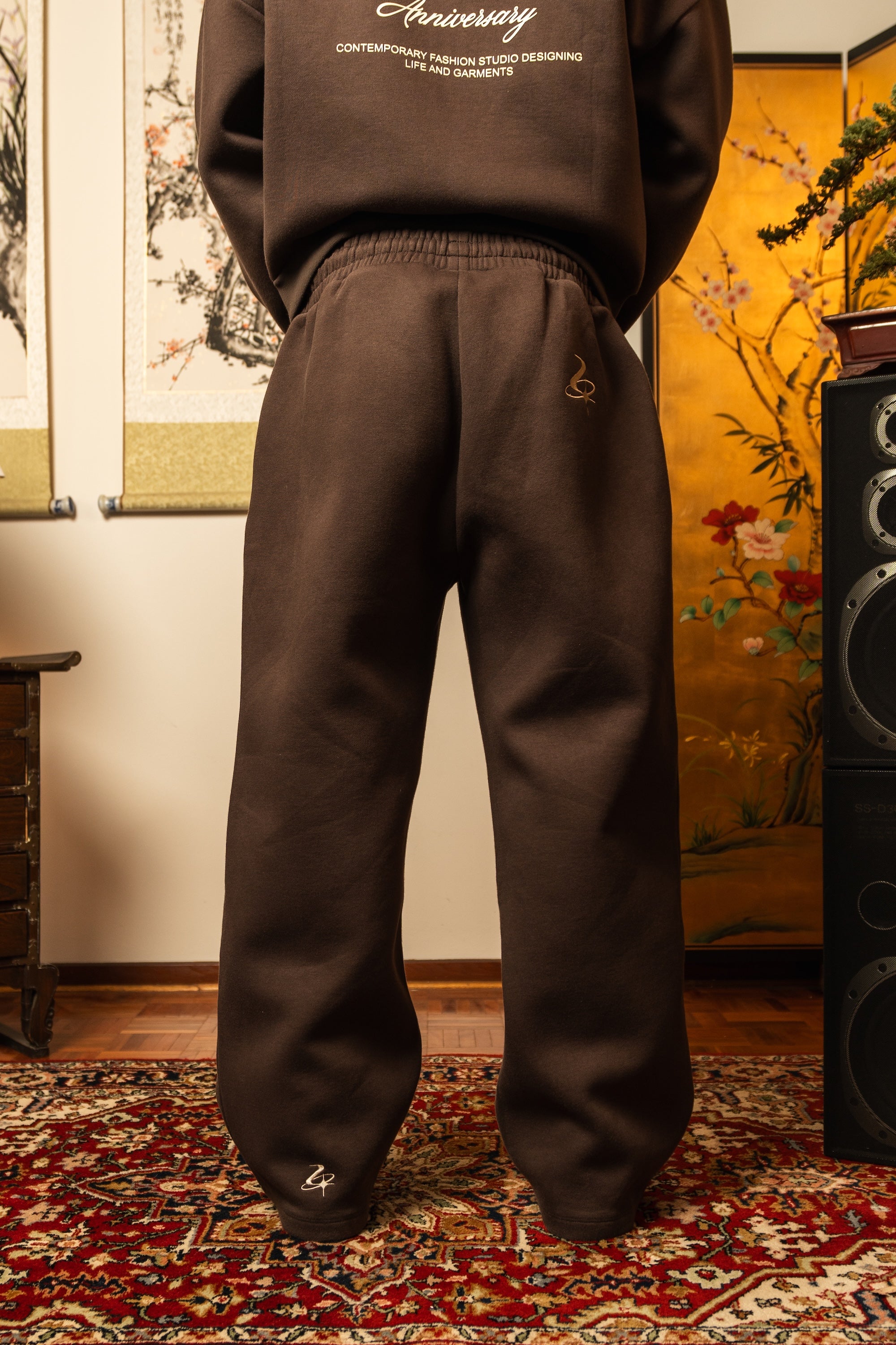 Anniversary Wide Leg Sweats - Taupe