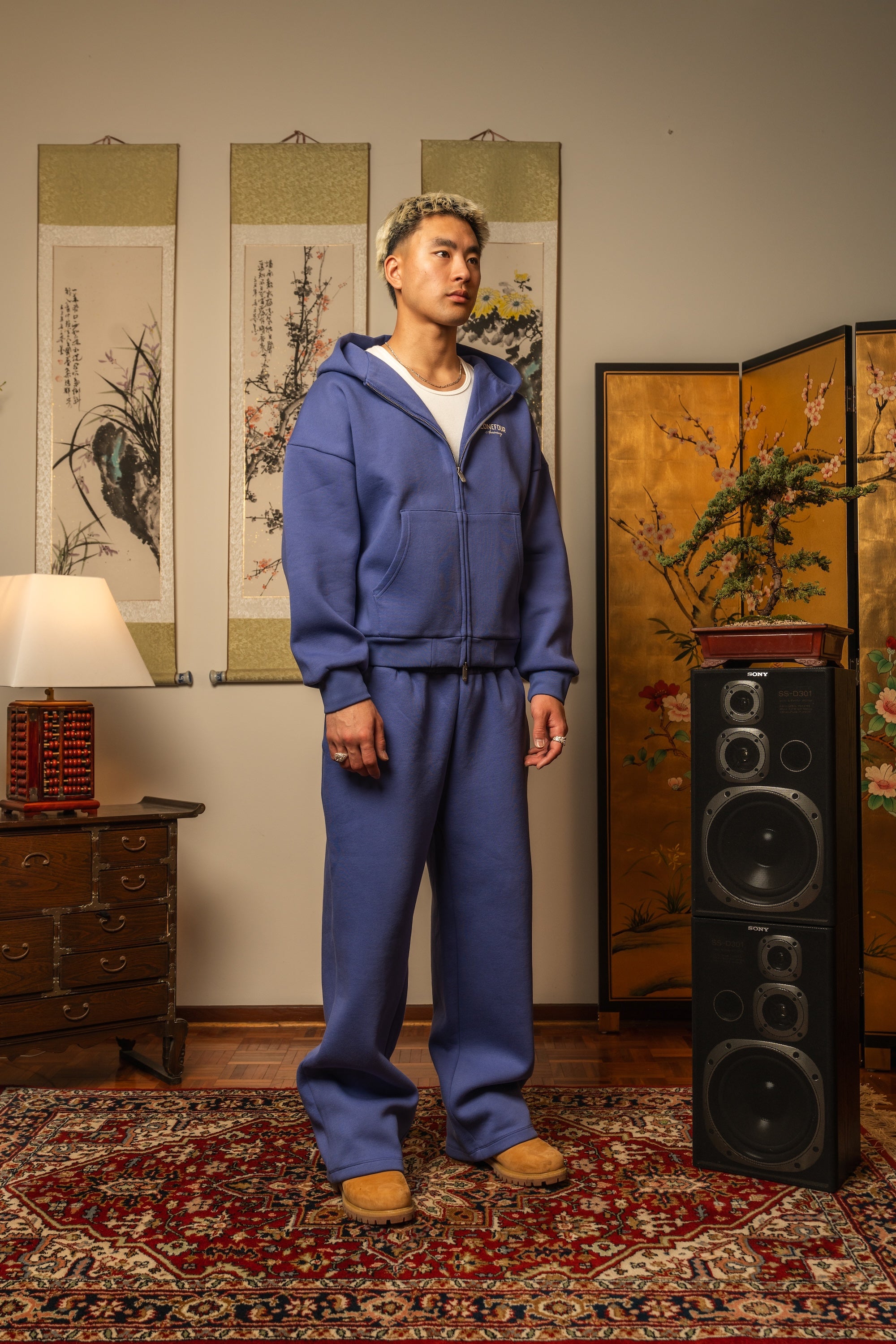 Anniversary Wide Leg Sweats - Lavender