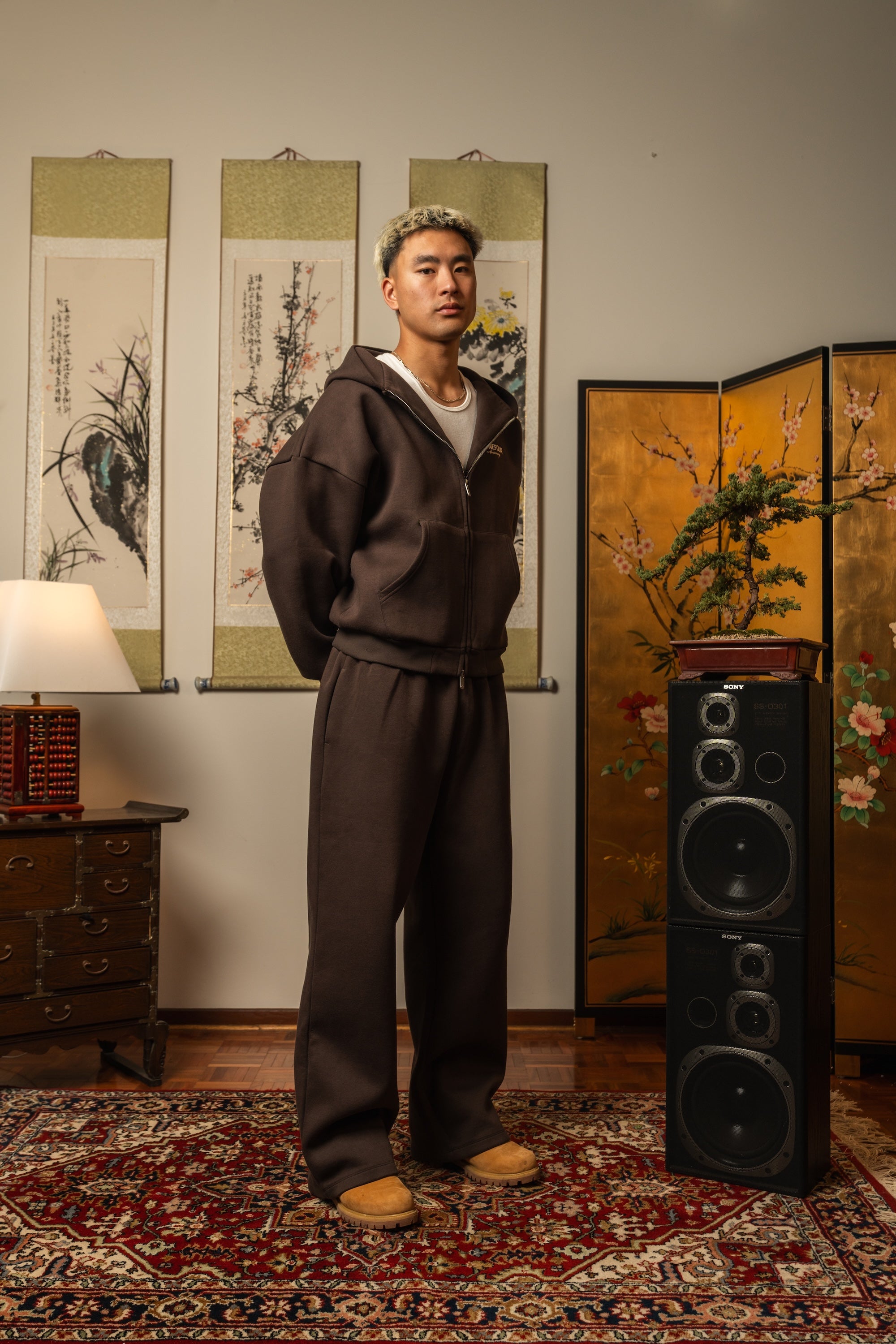 Anniversary Wide Leg Sweats - Taupe