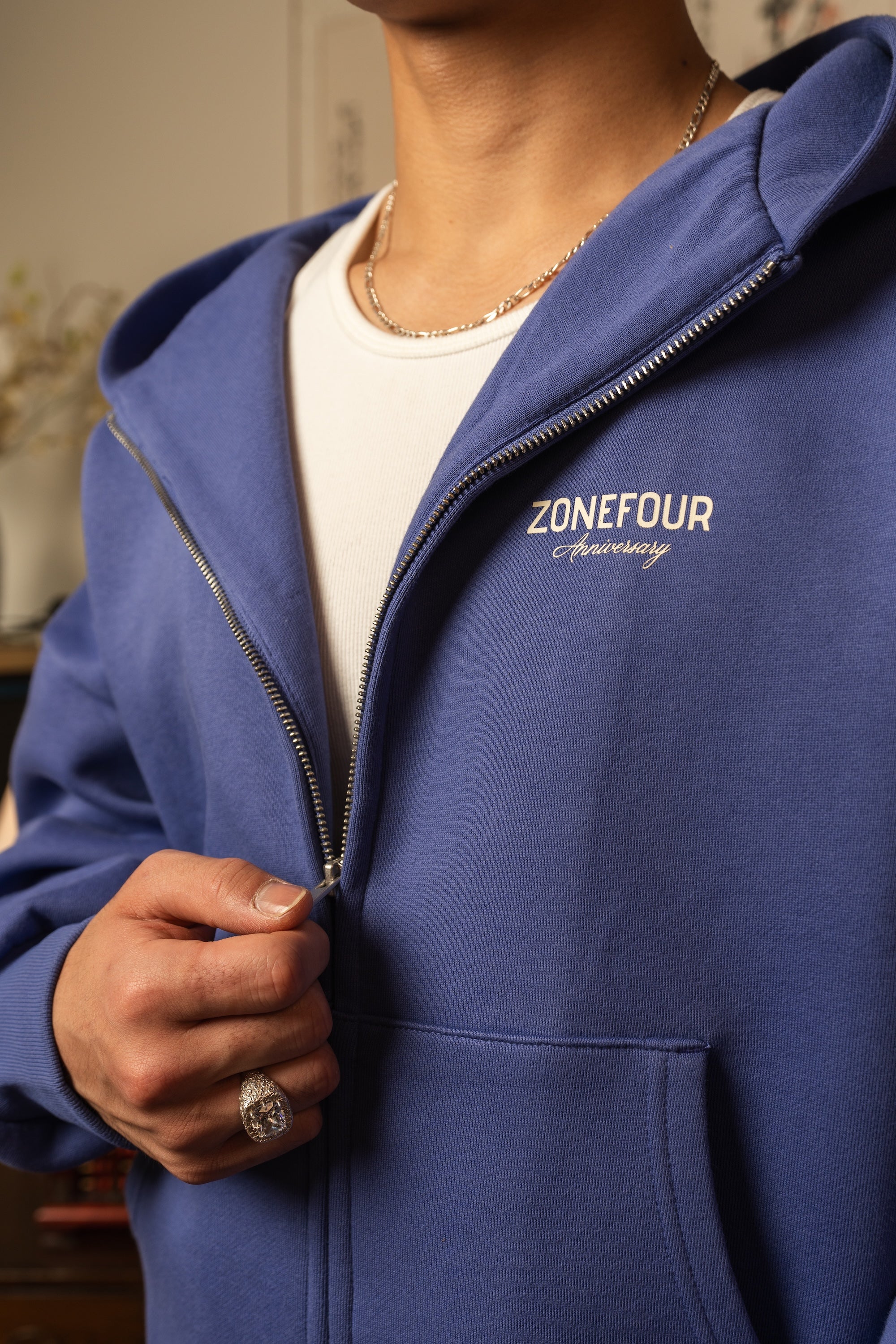Anniversary Zip Hoodie - Lavender