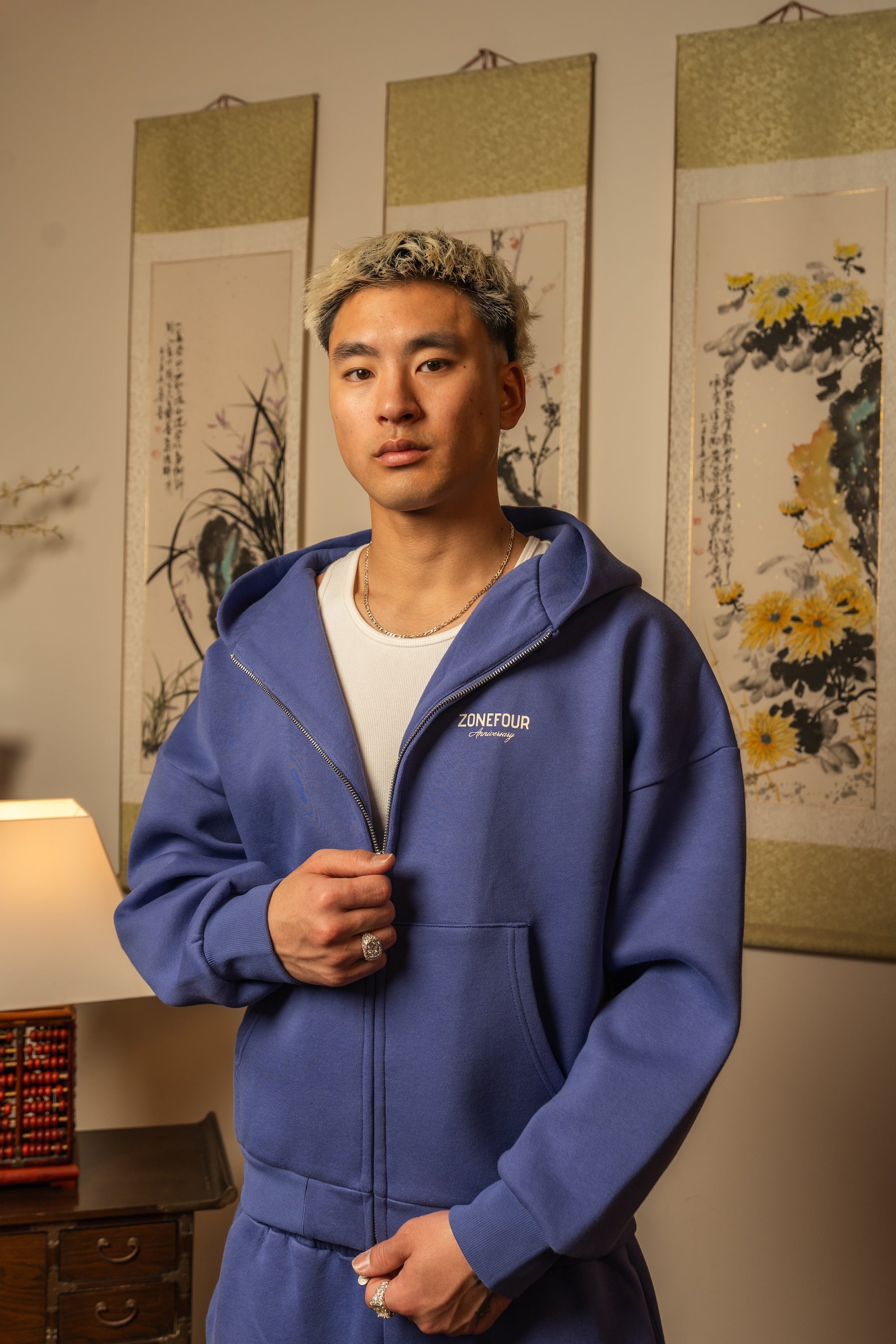 Anniversary Zip Hoodie - Lavender