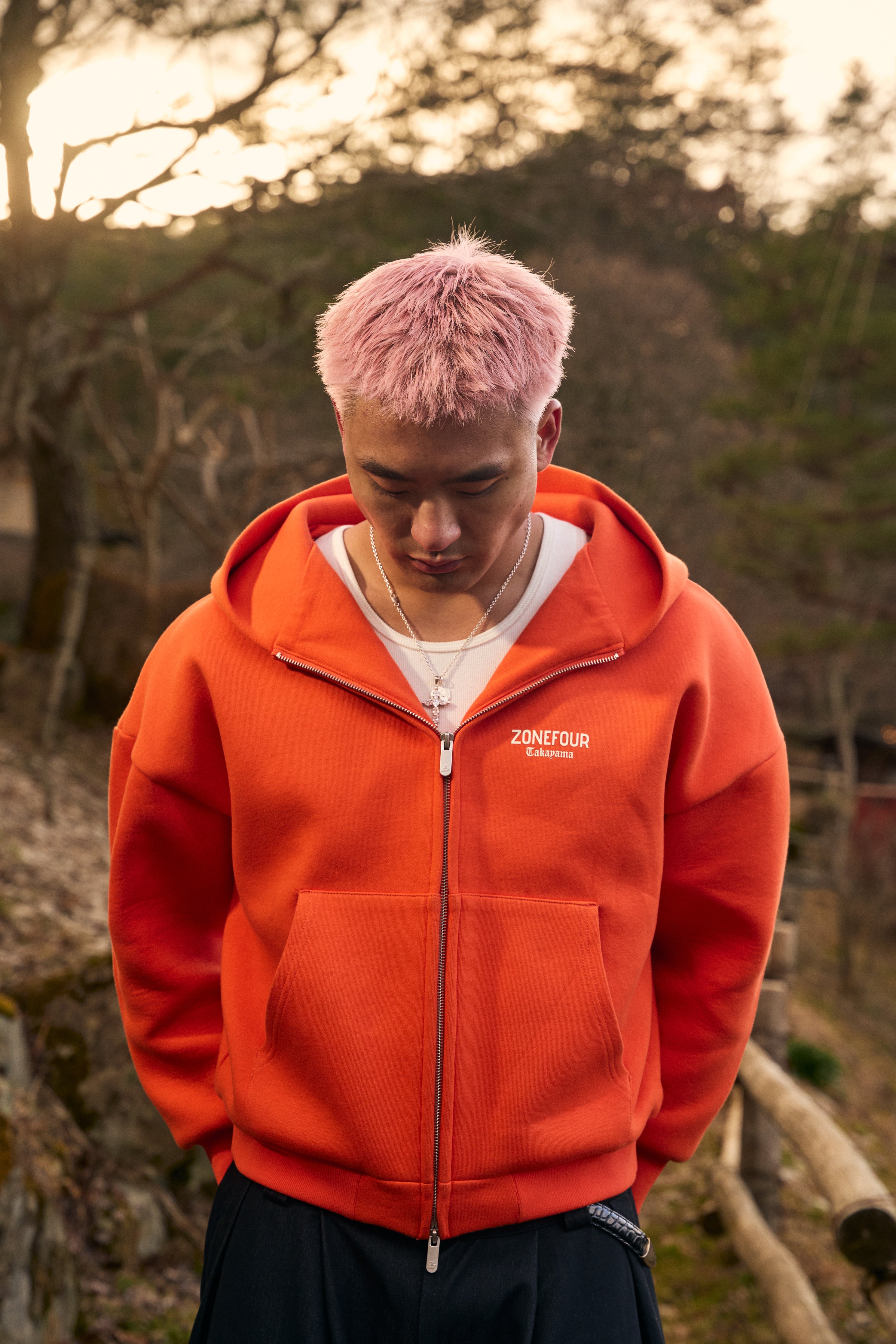 Team Takayama Zip Hoodie - Orange