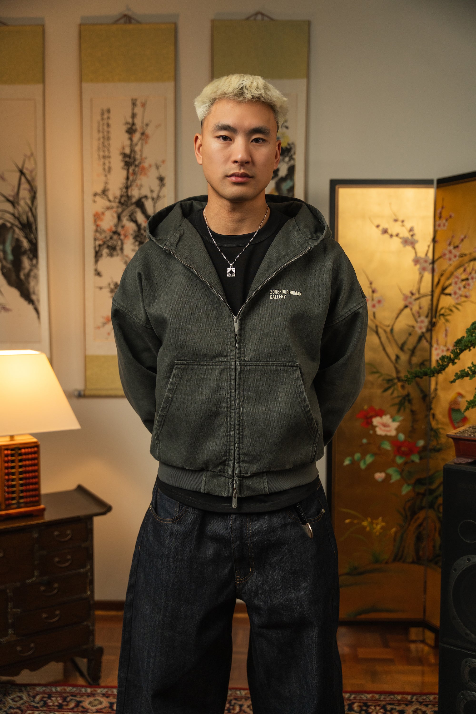 Human Gallery Work Jacket - Stone Grey