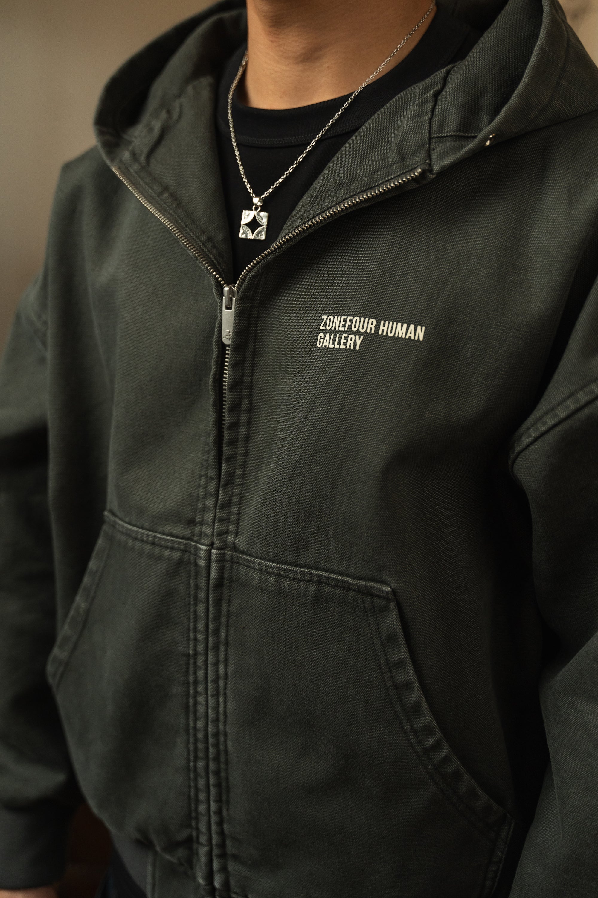 Human Gallery Work Jacket - Stone Grey
