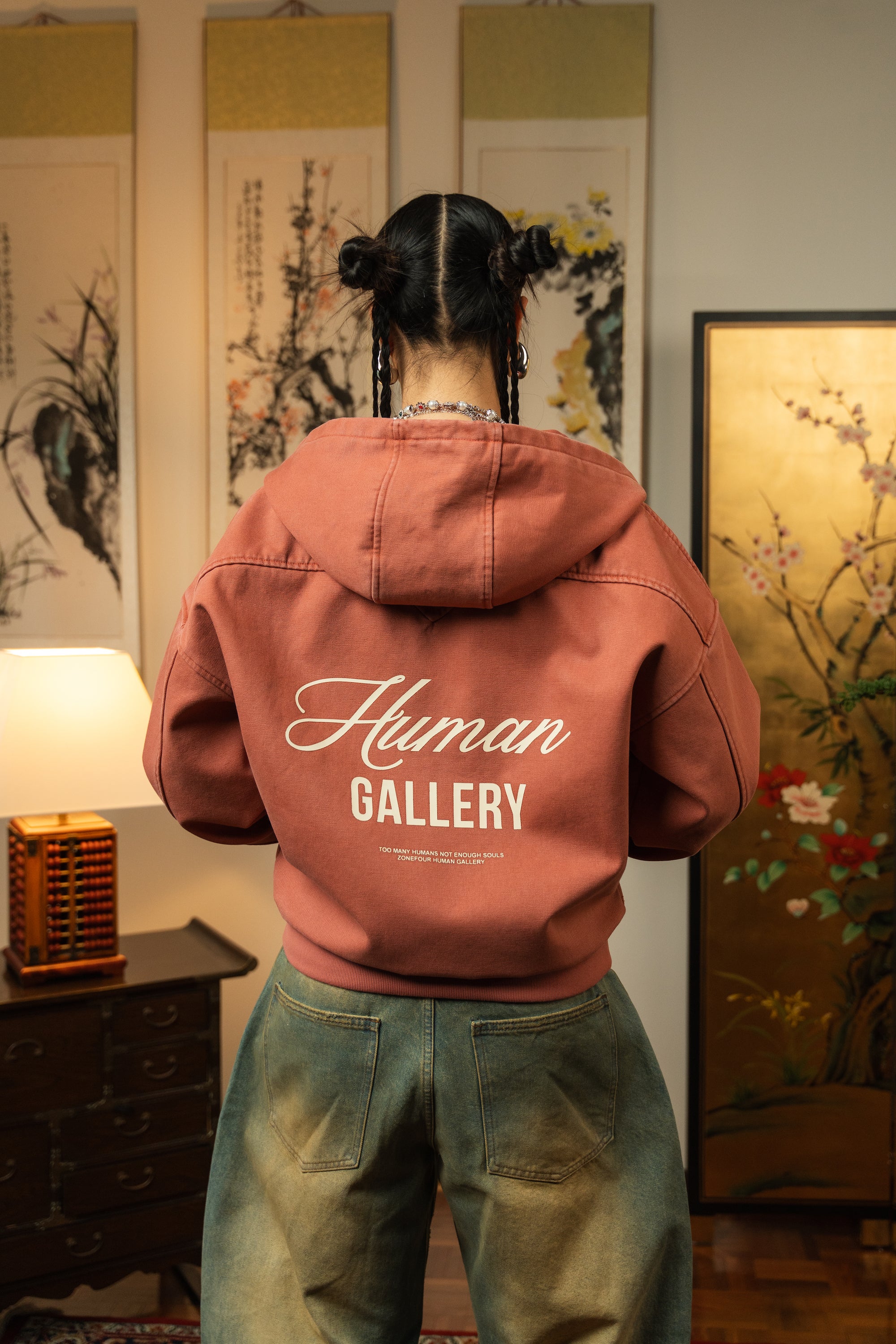 Human Gallery Work Jacket - Peach