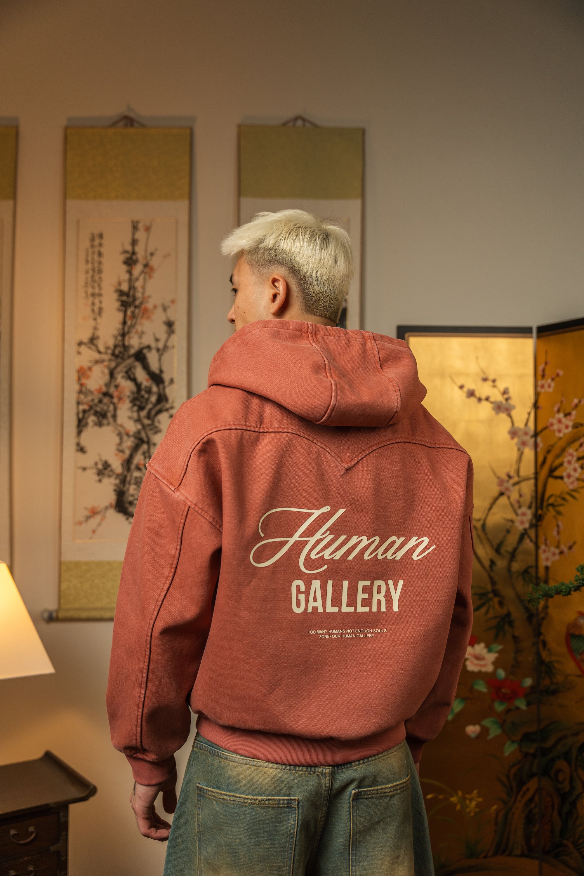 Human Gallery Work Jacket - Peach